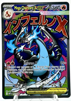 Mega Charizard X ex Full Art Black Star Promo 023 - Pokemon Phantasmal Flames - Image 1