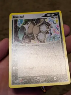 Pokemon Nuzleaf 39/100 Crystal Guardians Stamped Uncommon Reverse Holo - Image 3