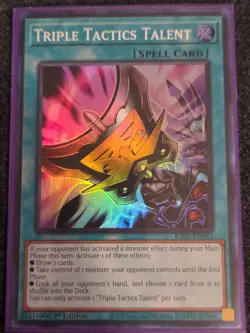 Yugioh Triple Tactics Talent RA01-EN063 Super Rare 1st Ed NM - Image 1
