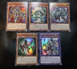 Yugioh Magnet Warrior Set Of 5! Alpha, Beta, Gamma, Berserkion SDMY Set LP - Image 1