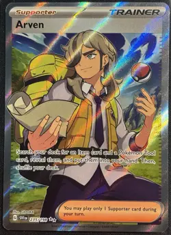 Arven 235/198 - Pokemon TCG Scarlet & Violet Base Set Holo 2023 - NM Card - Image 1