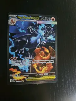 Mega Charizard X EX SIR Pokemon Card. Phantasmal Flames 125/094 - Image 1