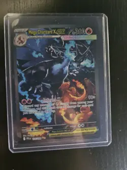 Mega Charizard X EX SIR Pokemon Card. Phantasmal Flames 125/094 - Image 3