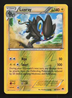 Pokemon Card Luxray 46/122 Breakpoint Reverse Holo Rare NM - Image 1
