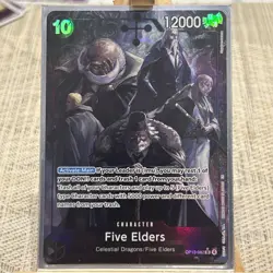 OP13-082 Five Elders Alt Art SR One Piece TCG English Card - Image 1