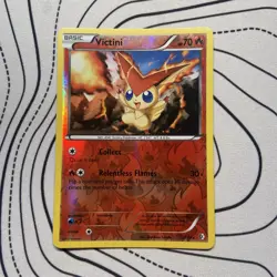 Pokemon Card Victini Boundaries Crossed Reverse Holo Rare 23/149 NM - Image 1