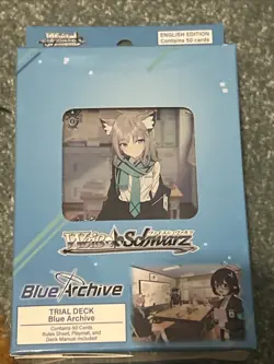 Blue Archive Trial Deck Weiss Schwarz Trading Card Game English Anime - Image 1