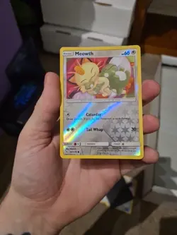 Pokemon Card Meowth Unbroken Bonds Reverse Holo 147/214 Lp - Image 1
