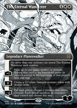 The Eternal Wanderer * Borderless FOIL * - ONE Phyrexia: All Will Be One - Image 1