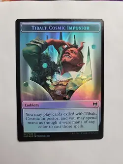MTG- Tibalt, Cosmic Impostor Foil Emblem/ Dwarf Berserker #021 - Image 1