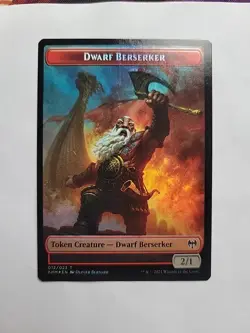 MTG- Tibalt, Cosmic Impostor Foil Emblem/ Dwarf Berserker #021 - Image 3