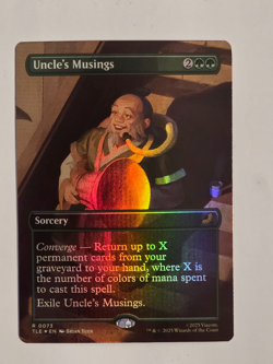 Uncle's Musings R0073 Foil (Borderless) Avatar: The Last Airbender MTG NM - Image 1