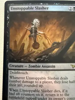 Unstoppable Slasher - NM FOIL MTG Creature Upgrade (Duskmourn) - Image 3