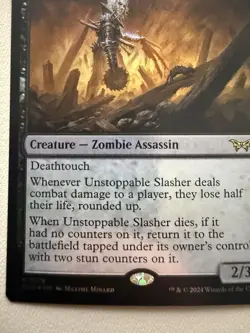 Unstoppable Slasher - NM FOIL MTG Creature Upgrade (Duskmourn) - Image 5