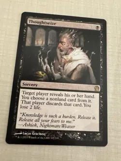 Magic The Gathering: Thoughtseize Regular. NM - Image 2