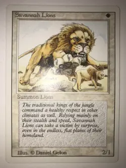1X Savannah Lions 4th Edition MTG Magic The Gathering LP - Image 1