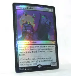 Headless Rider Foil Innistrad Crimson Vow Rare MTG NM - Image 1