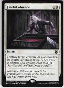 MTG Fateful Absence 18 Innistrad: Midnight Hunt R Normal NM - Image 1