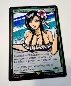 Magic The Gathering Final Fantasy, Hand Painted Alter Tifa Lockhart, Swimsuit - Image 3