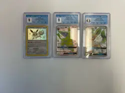 Pokemon Cards Graded Eevee Evolution Lot Of 3 CGC Read Dec - Image 1
