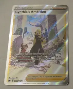 Pokemon TCG Cynthia's Ambition GG60/GG70 Crown Zenith Galarian Gallery Full Art - Image 1