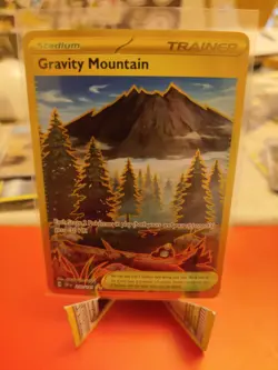 Pokemon TCG - Gravity Mountain - Surging Sparks 250/191 Hyper Rare Gold Full Art - Image 1