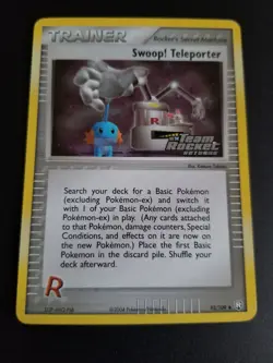 Swoop! Teleporter 92/109 Pokemon Team Rocket Returns Reverse Foil Stamped - Image 1