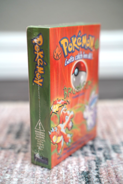 GUARANTEED SHADOWLESS Pokemon BRUSHFIRE Base Set 2 Player Theme Deck HEAT SEAL - Image 3