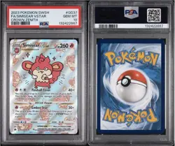 Pokemon TCG Crown Zenith Galarian Gallery Simisear VSTAR #GG37/GG70 PSA 10 ???? - Image 3