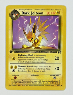 Pokemon Dark Jolteon TCG 1st Edition Team Rocket 38/82 - Image 1