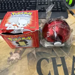 Pokemon Mewtwo 23K Gold Plated Card 1999 Burger King SEALED in Box With Ball NEW - Image 1