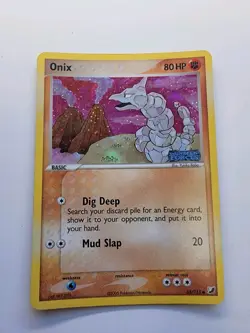 Pokemon TCG Onix 65/115 Common Reverse Foil Unseen Forces Stamped Light Play - Image 1