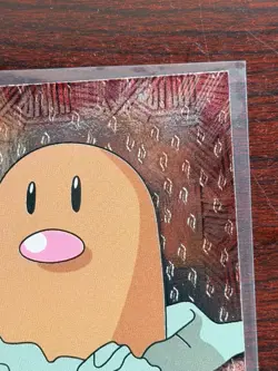 POKEMON CARD Foil/Holo DIGLETT #50 Black Label 1999 Topps TV Animation Edition - Image 3