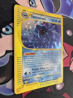 Tentacruel Holo Rare H26/H32 Aquapolis WoTC Pokemon Card 2002 LP Swirl - Image 2