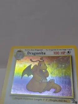 Dragonite Holo Rare 4/62 Fossil Set 1999 WOTC Vintage Pokemon Card LP - Image 2