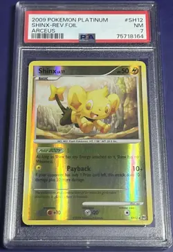 PSA 7 Shinx SH12 Arceus Shiny Reverse Holo Pokemon Platinum 2009 - Image 1