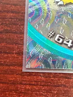 1999 Topps TV Series #64 Kadabra Flames Card Pokemon TCG Foil Black Label - Image 4