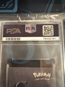 1999 Pokemon Stickers Series 1 Ash PSA 9 Mint Bonus Prism Sticker VINTAGE #PR45 - Image 4