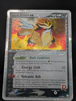 Rocket's Entei ex 97/109 Team Rocket Returns Holo Ultra Rare Pokemon TCG HP+ - Image 3