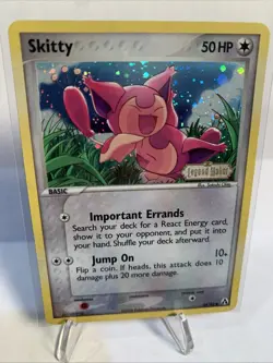 POKEMON TCG ~ SKITTY ~ 64/92 ~ REVERSE HOLO LEGEND MAKER STAMPED CARD 2006 - Image 1