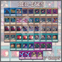 NIGHTSHROUD'S RED-EYES DECK 47 | Mirage Black Metal Rage Grit Luster YuGiOh - Image 2