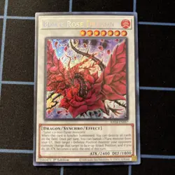 Yu-Gi-Oh! Black Rose Dragon 1st Edition Secret Rare Card RA04-EN057 - Image 1