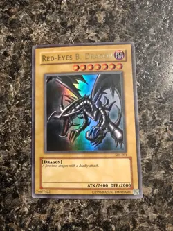Yugioh Red-Eyes B. Dragon - SDJ-001 - Unlimited Ultra Rare - LP - Image 1