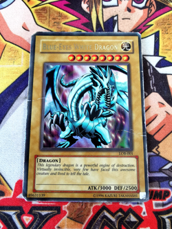 Blue-Eyes White Dragon lob-001 Unltd Ed (HP) Ultra Rare Yu-Gi-Oh! - Image 1