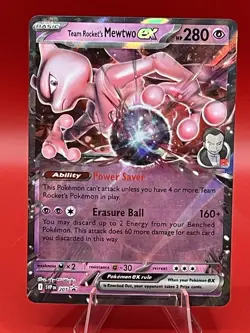 Team Rocket's Mewtwo ex 205 Sv: Scarlet & Violet Promo Cards Holo - Image 1