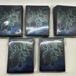 Pokemon Phantasmal Flames ETB Card Sleeves 5 Pack 325 Total Sleeves - Image 1