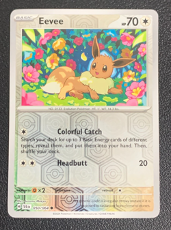 Eevee 050/064 Shrouded Fable Reverse Holo Pokemon TCG Card NM - Image 1