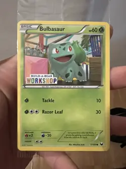 Bulbasaur 1/108 Build A Bear Workshop Promo Stamped Pokemon Card Sealed - Mint! - Image 1