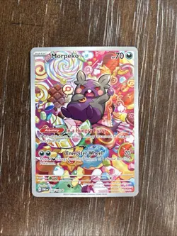 Pokemon TCG Morpeko Full Art Illustration Rare Holo Card 206/182 Paradox Rift - Image 3