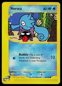 Pokemon Card - Horsea Aquapolis 84/147 Common Non Holo - Image 1